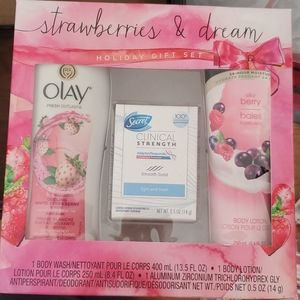 Olay body wash and lotion set